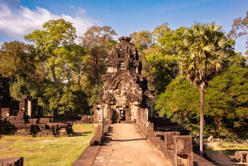 Angkor ancient temple ruins in Cambodia