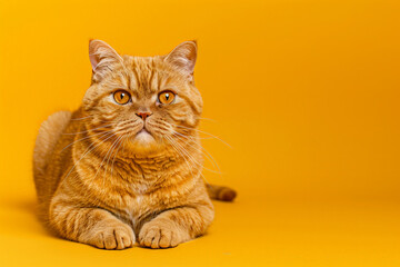 Obraz premium Close up of a scottish cat