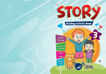Cover design adapted for educational and storybook.