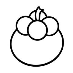 Obraz premium illustration of mangosteen