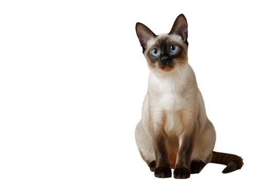 Close up of a siamese cat