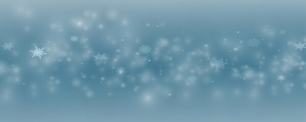 Winter background, snowflakes on a beautiful background, Christmas background for cards, snowfall. Snowy nature landscape, winter dust png.