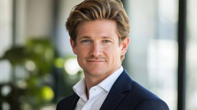 portrait of a businessman, professional person, businessman in office, an early 30s professional in business casual attire
