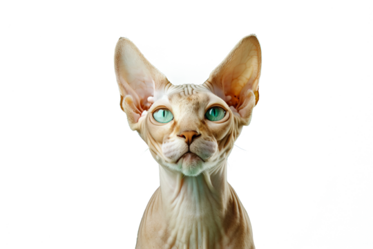 Close up of a sphinx cat