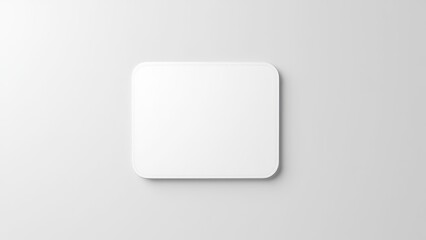 Mousepad mockup with soft rounded edges on a clean white background, ideal for custom design previews.