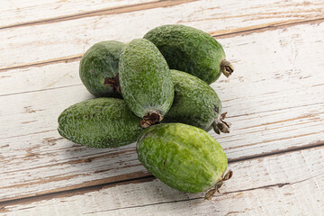 Ripe sweet huicy exotic feijoa
