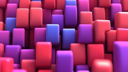 Obraz premium Colorful cubes interact to create a vibrant 3d texture that inspires artistic innovation and sparks creative ideas in design projects