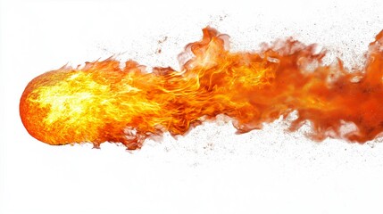 Realistic Large Fireball with Dramatic Flames