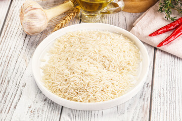 Indian cuisine - raw basmati rice