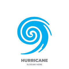 Hurricane Logo Vector Icon Design Template