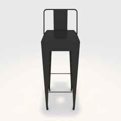 3d render bar stool design element. Furniture Collection