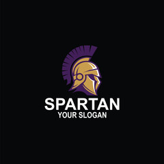 Fototapeta premium Helmet of Spartan gladiator, Roman or Greek warrior knight, vector mask crest icon. Trojan Spartacus, Titan or Athena shield helmet, Spartan Centurion and Gladiator or Roman warrior armour