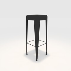 3d render bar stool design element. Furniture Collection