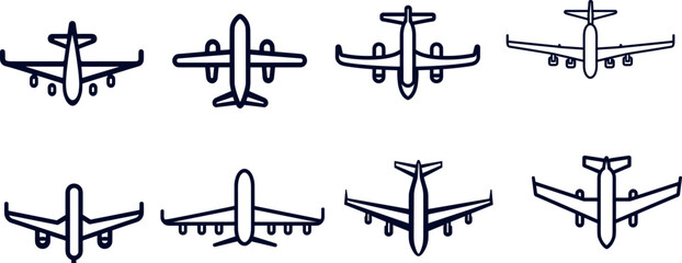 Various Aircraft Silhouettes Illustrating Diverse Designs and Shapes at CVBW 5 Event