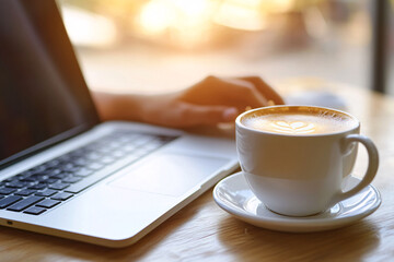 Checking emails and calendar on laptop for productivity