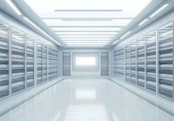Futuristic Server Room.