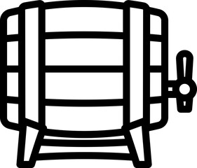 Beer Barrel Line Icon