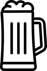 Glass Of Beer Line Icon
