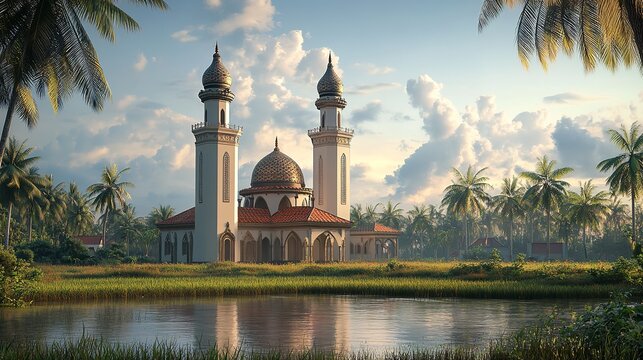 Demak, Indonesia, February 19, 2023, Photo of a Mosque