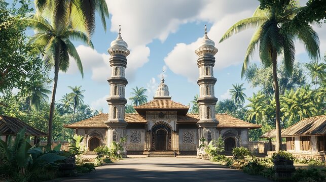 Demak, Indonesia, February 19, 2023, Photo of a Mosque