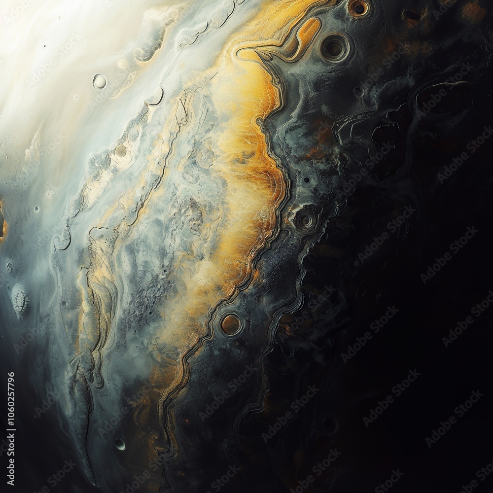 Poster background with planet