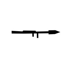 Military weapons silhouette