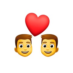 Fototapeta premium Couple Emoji