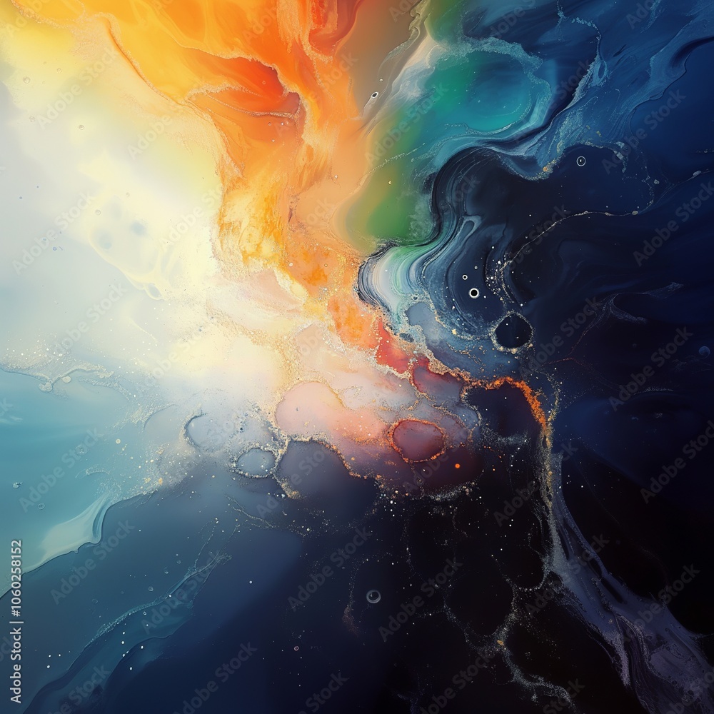 Poster background with space