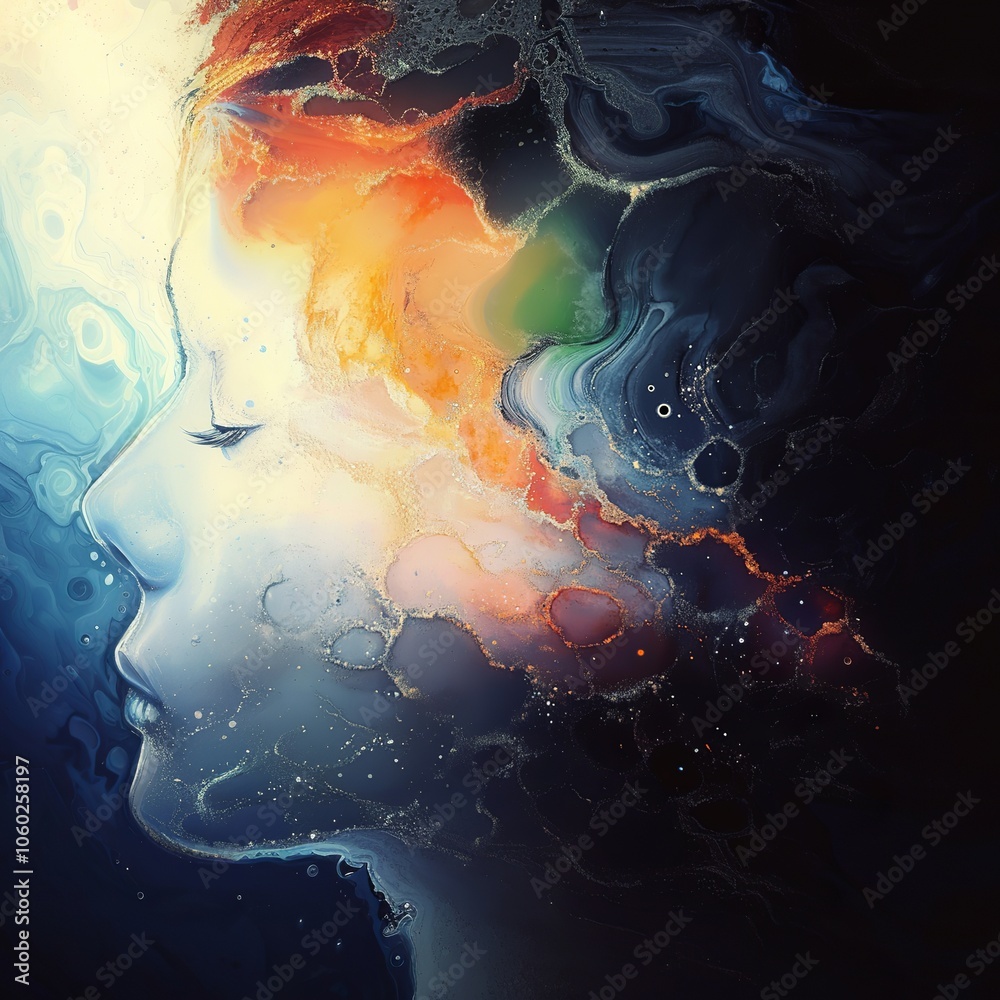 Canvas Prints background with space