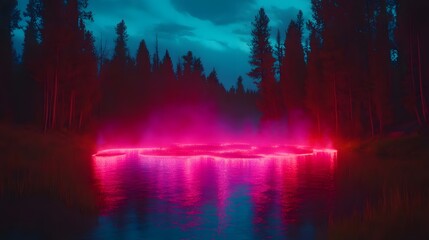 Fototapeta premium background with glowing lights