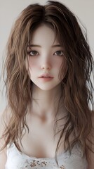 Naklejka premium 日本人女性 japanese woman