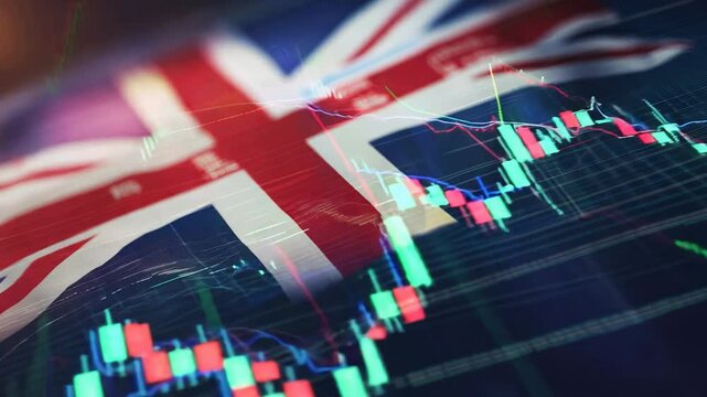 In this captivating exploration, market trends intertwine with the vibrant British flag, symbolizing economic resilience. Discover insights into the UK's financial landscape amidst fluctuating data. - Powered by Adobe