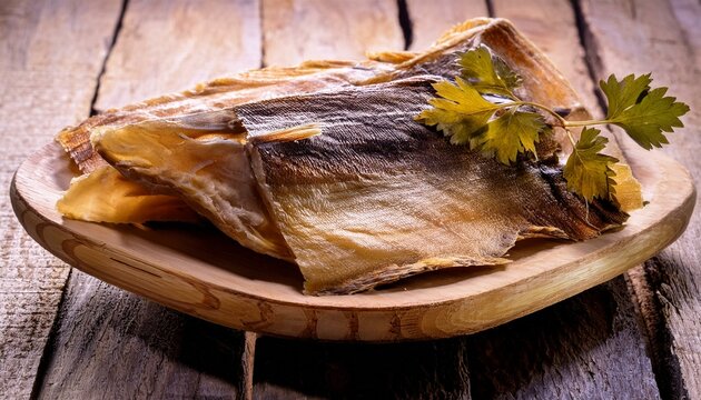 T&oslash;rrfisk  Dried cod that is eaten uncooked as a snack