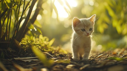 Kitten in Sunlight.