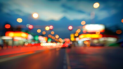 Naklejka premium Blurred image of a vehicle repair service station with tools and equipment in the background