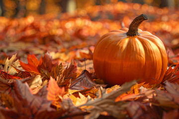 Beautiful greeting card with bright holiday composition for happy joy celebrate Thanksgiving