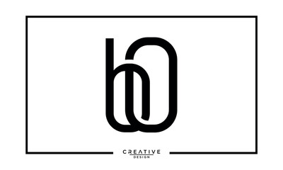 BO. OB. B. O. Abstract Letters Logo Monogram