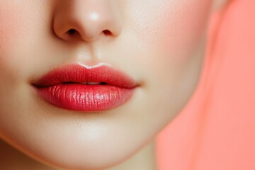 Fototapeta premium Fashionable Young Woman in Studio Portrait Setup