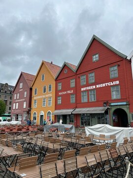 edifici tipici colorati norvege