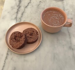 biscuits and hot chocolate
