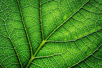leaf texture background with veins and cells macro photography of lush green surface aerial view