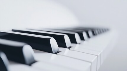 piano keys close up