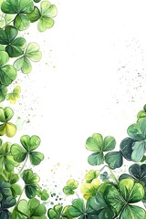 Fototapeta premium Vibrant clovers and lush greenery a celebration of nature's beauty and abundance for your creative projects