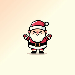 Chrismess-character santa design vector