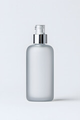 Skincare lotion pump bottle mock up, isolated on white background