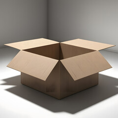 Open Square Cardboard Cartoon Box for transportation