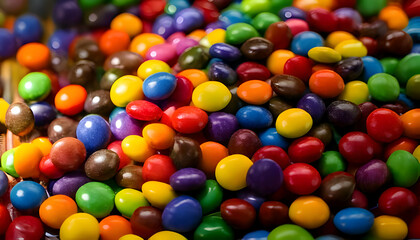 Obraz premium M&Ms- Capture the fun of personalized M&Ms with custom messages and images.