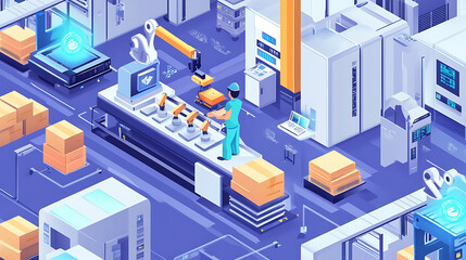 Obraz premium car factory