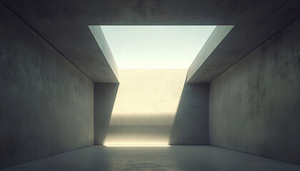 Obraz premium Minimalist and unique interior design in the house