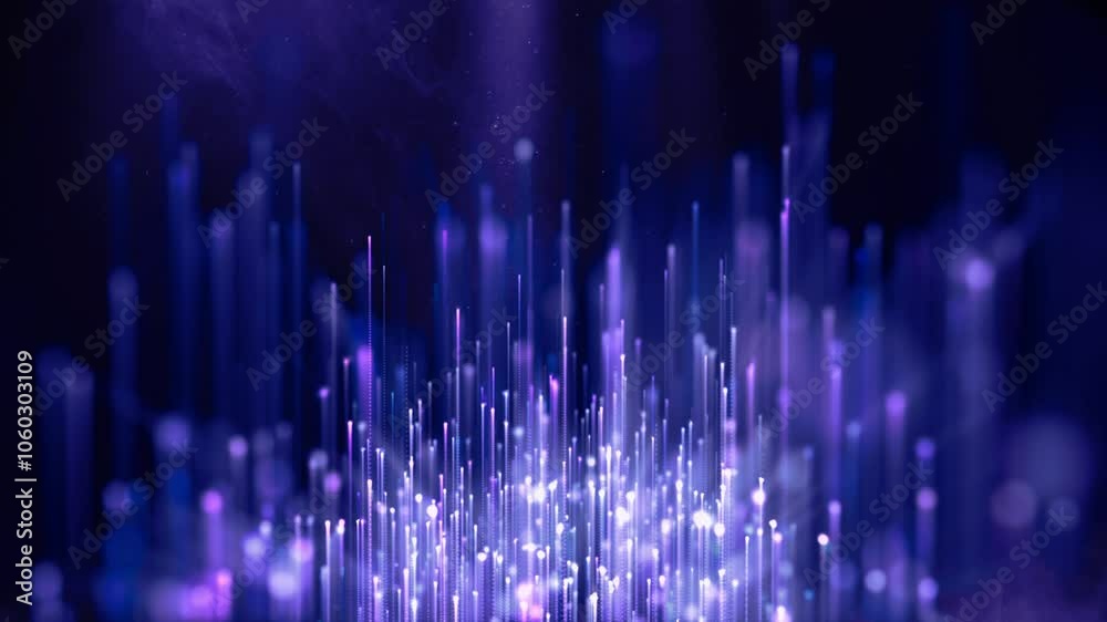 Canvas Prints glowing ice particles christmas decorative fx video loop effect